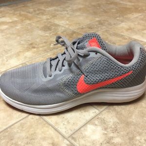 Grey and Coral Nike’s